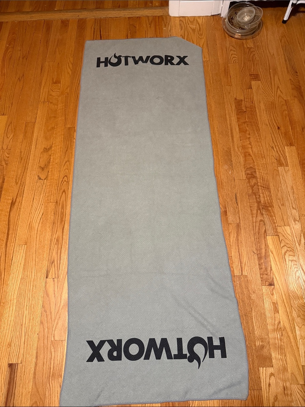 HOTWORX Gray Exercise Towel with Logo